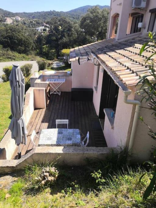 Porticcio Tres Joli T2 Climatise & Grande Terrasse A 1Km De La Plage Exterior foto